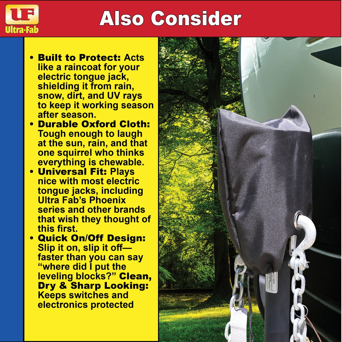 Ultra-Fab Ultra Series Electric Tongue Jack – 4,000lb Capacity (38-944014)