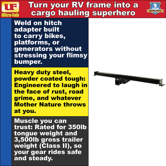 Ultra-Fab Accessory Adapter – Universal RV Hitch Accessory Mount (35-946403)