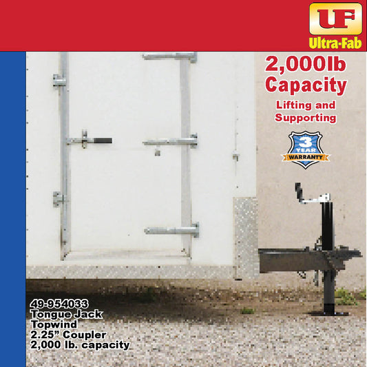 Tongue Jacks (Manual, Topwind, 2000 lb capacity, 2-1/4” tube) 49-954033 (Ultra-Fab Products)