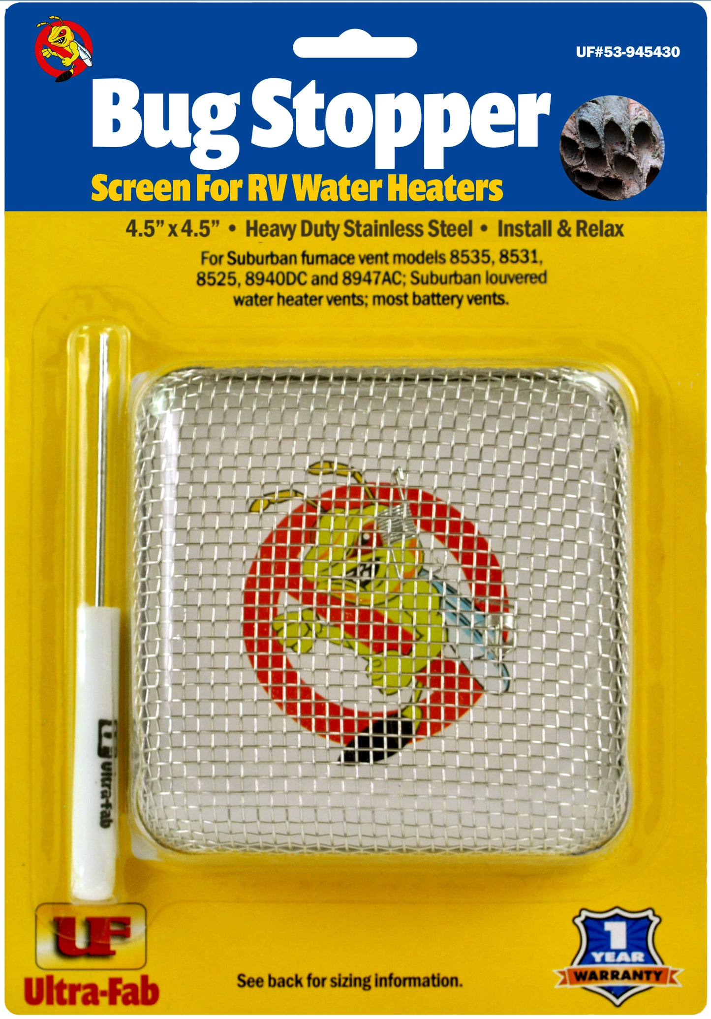 Ultra-Fab Bug Stopper – Fits Suburban Furnace (53-945430)