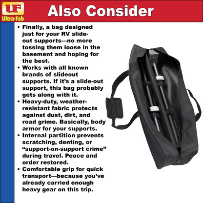 Ultra-Fab Slide-Out Supports – Adjustable 26"–47", Heavy-Duty RV Stabilizers (19-960003)