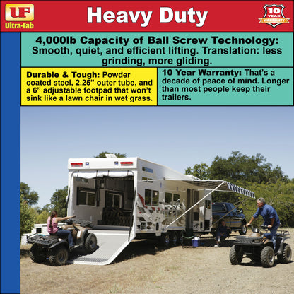 Ultra-Fab Phoenix Series Electric Tongue Jack – 4,000 lb Capacity (38-944040)