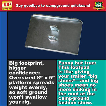 Ultra-Fab Fixed Footpad – Fits RV Landing Gear (17-940006)