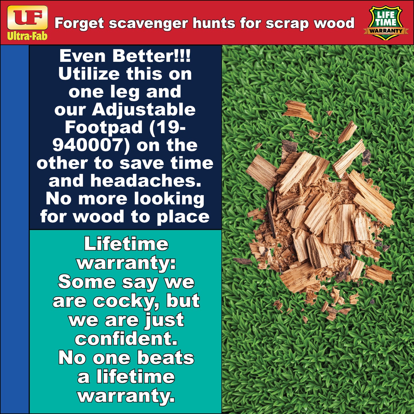 Ultra-Fab Fixed Footpad – Fits RV Landing Gear (17-940006)