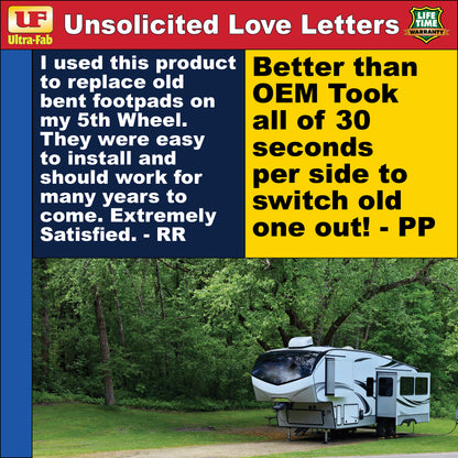 Ultra-Fab Fixed Footpad – Fits RV Landing Gear (17-940006)