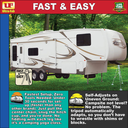 Ultra-Fab Tripod Stabilizer – Aluminum, Lightweight RV Support (19-950200)