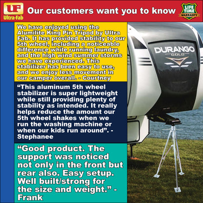 Ultra-Fab Tripod Stabilizer – Aluminum, Lightweight RV Support (19-950200)