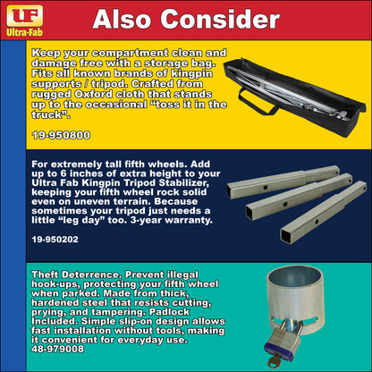 Ultra-Fab Tripod Stabilizer – Aluminum, Lightweight RV Support (19-950200)