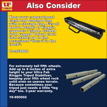 Ultra-Fab Tripod Stabilizer – Gooseneck, Heavy-Duty RV Support (19-950450)