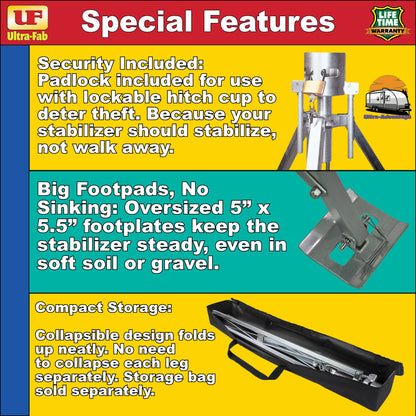 Ultra-Fab Tripod Stabilizer – Universal RV Support (19-950500)