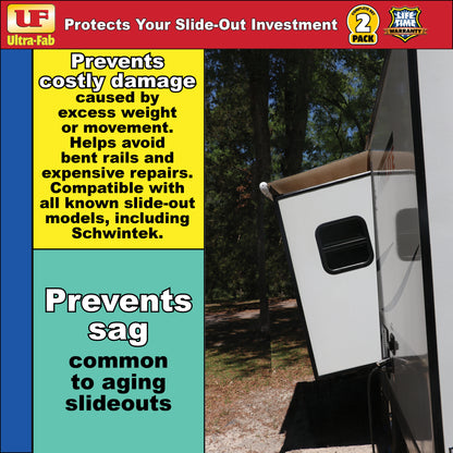 Ultra-Fab Slide-Out Supports – Adjustable 21"–37", Heavy-Duty RV Stabilizers (19-960002)