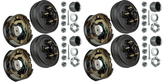 Brake & Hub Kit (4 Self-Adjusting Brakes 10" x 2.25" AND 4 Loaded Hubs, 10") 3500lb Capacity (48-979608) image 0