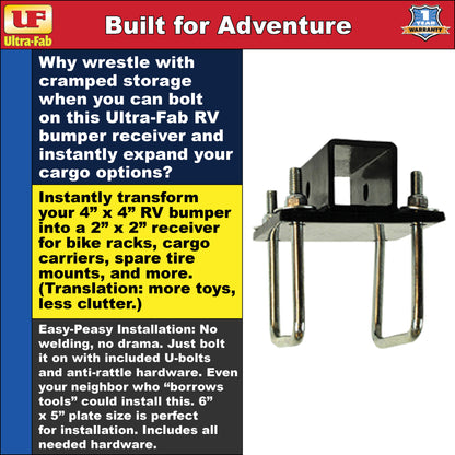 Ultra-Fab Receiver Adapter – Fits RV Bumper Mounts (35-946401)