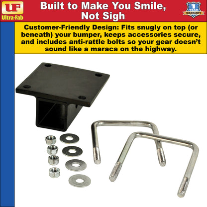 Ultra-Fab Receiver Adapter – Fits RV Bumper Mounts (35-946401)