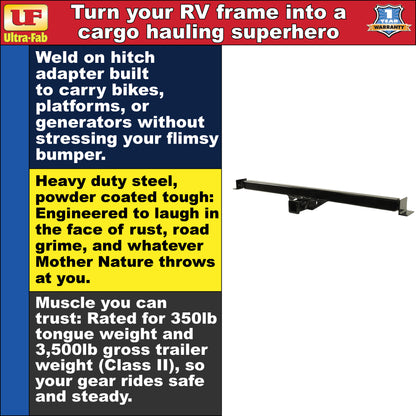 Ultra-Fab Accessory Adapter – Universal RV Hitch Accessory Mount (35-946403)