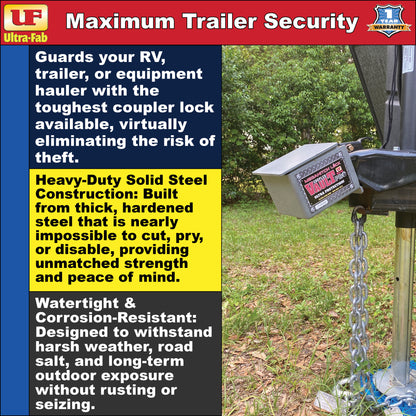 Ultra-Fab MegaHitch Coupler Vault Combo Kit – Heavy-Duty Trailer Security (35-946510)