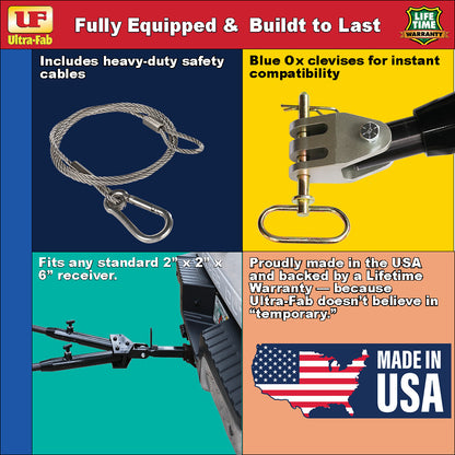 Tow Bar (8K, with Blue Ox Clevises) 35-946600 Ultra-Fab Products