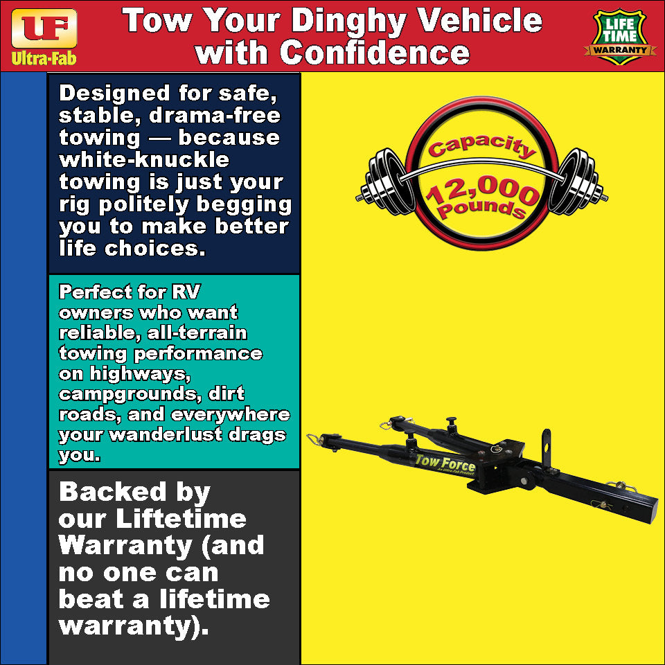 Tow Bar (12K, with Roadmaster Clevises) 35-946603 Ultra-Fab Products
