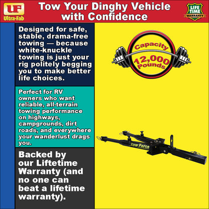 Tow Bar (12K, with Roadmaster Clevises) 35-946603 Ultra-Fab Products