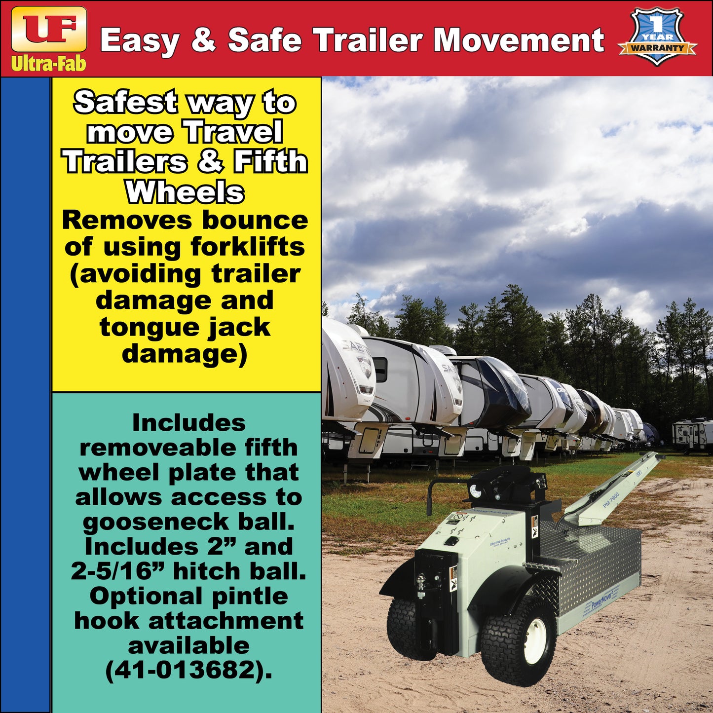Ultra-Fab Power Mover 7900 – Heavy-Duty Electric Trailer Mover (41-007900)