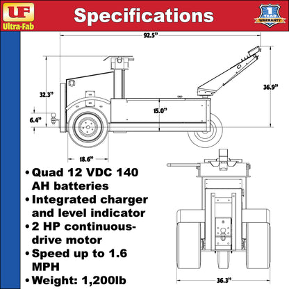 Ultra-Fab Power Mover 7900 – Heavy-Duty Electric Trailer Mover (41-007900)