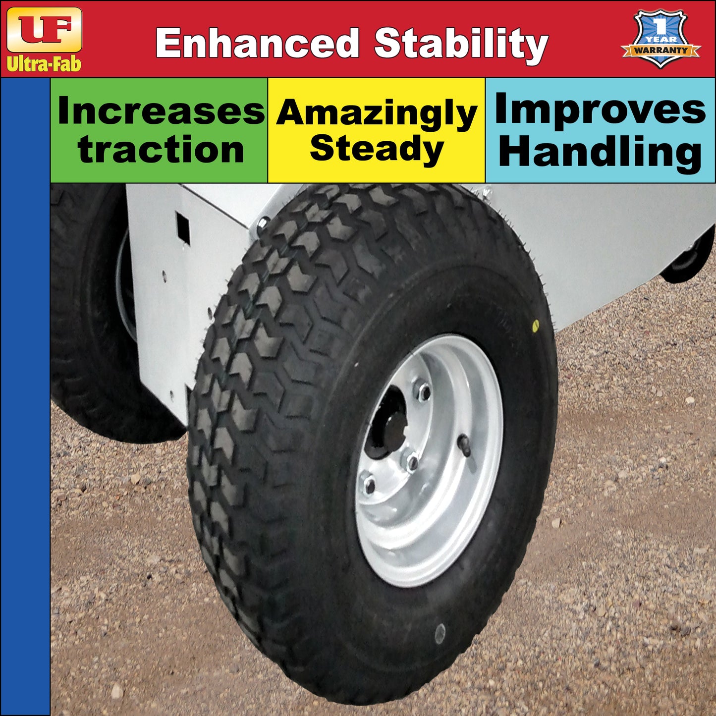 Ultra-Fab Foam-Filled Tire – Single Replacement Wheel (41-500125)