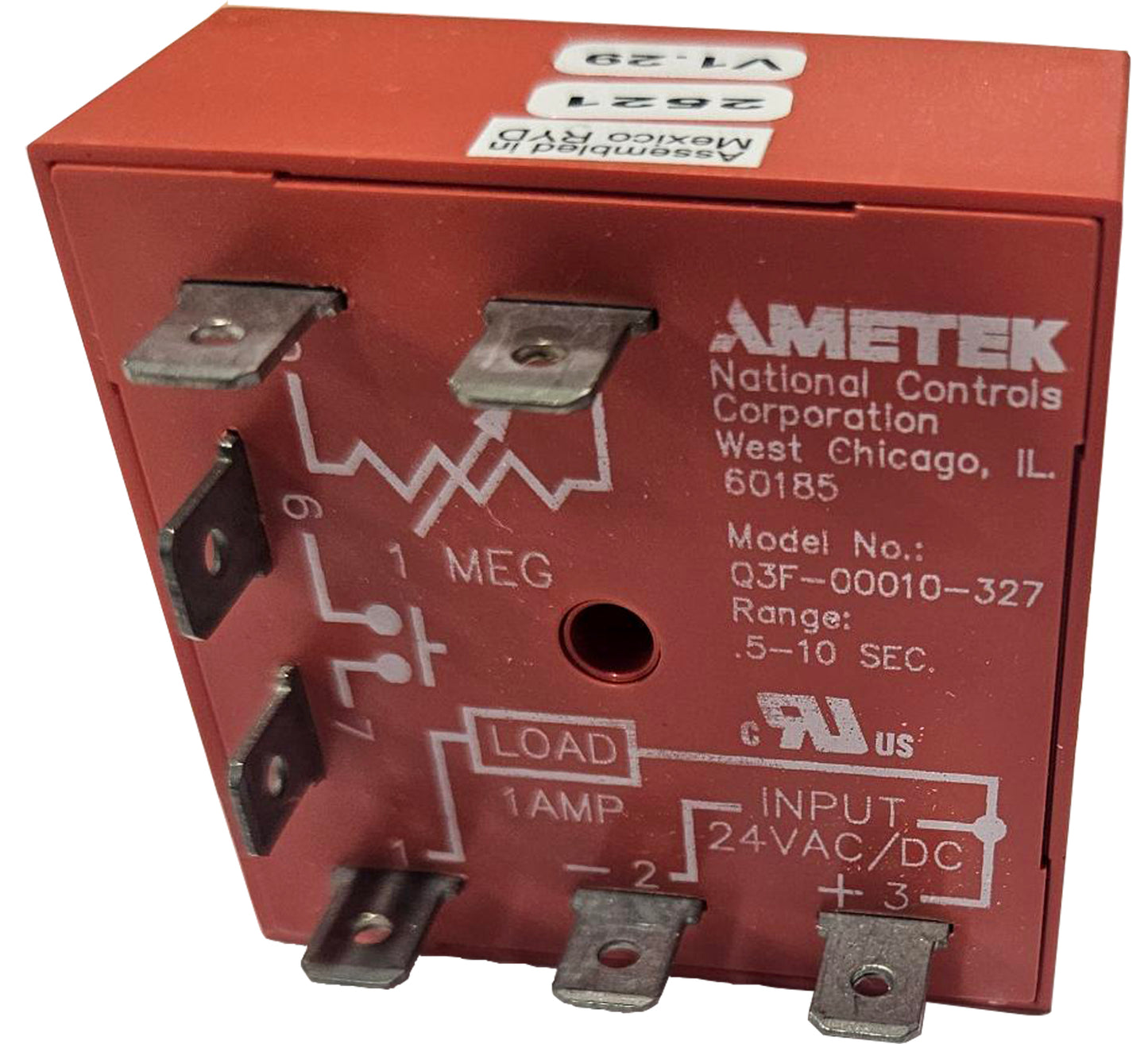 Ultra-Fab 24VDC time delay relay for continuous motor in RV Power Mover