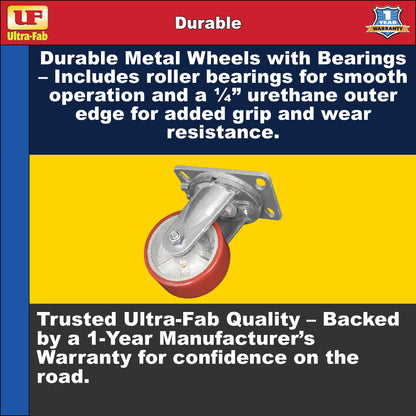 Ultra-Fab Swivel Skid Wheel – 5", Heavy-Duty RV Frame Protection (48-979012)