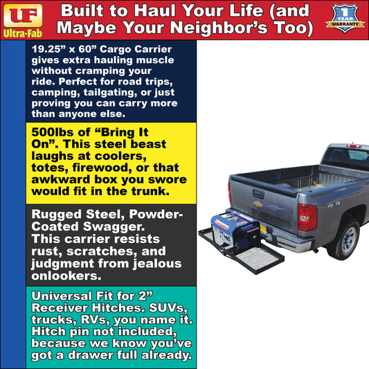 Ultra-Fab Cargo Carrier – Heavy-Duty RV Hitch Mount (48-979029)