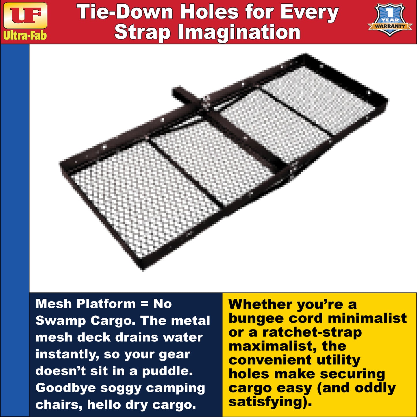 Ultra-Fab Cargo Carrier – Heavy-Duty RV Hitch Mount (48-979029)