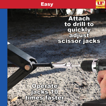 Ultra-Fab Drill Attachment T-Slot – Power Drill Adapter for RV Jacks (48-979071)