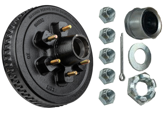 Ultra-Fab Loaded Hub & Drum Assembly – 6,000 lb, 6 Lug 5.5", 1/2"-20, for 12" Brakes (48-979551)