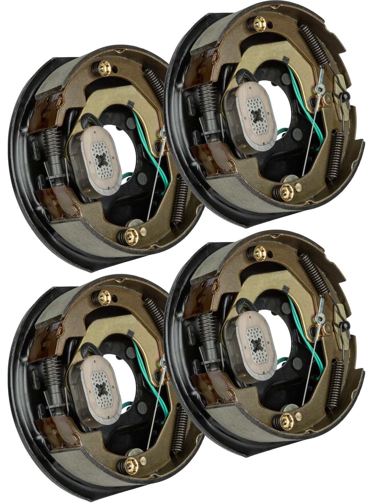 Brake Kit (4 Self-Adjusting Brakes 10" x 2.25" AND 4 Loaded Hubs, 10") 3500lb Capacity (48-979606) (Ultra-Fab Products)