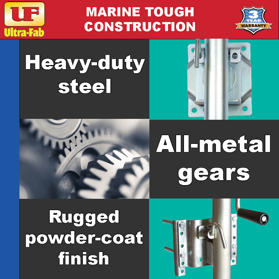 Tongue Jacks (Marine, Sidewind, 1000 lb capacity) 49-954034 (Ultra-Fab Products)