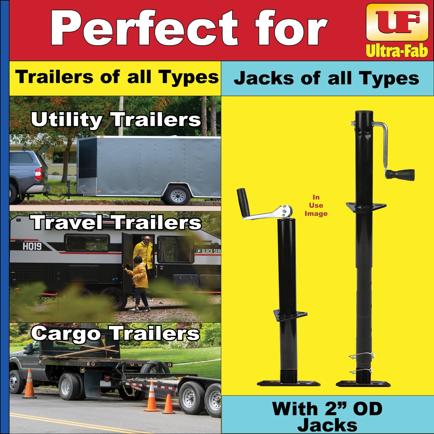 Ultra-Fab Footpad – Fits 2" Tongue Jacks (49-954037)