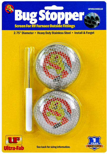 Ultra-Fab Bug Stopper – Fits DuoTherm & Suburban Furnace, 2-Pack (53-945110)