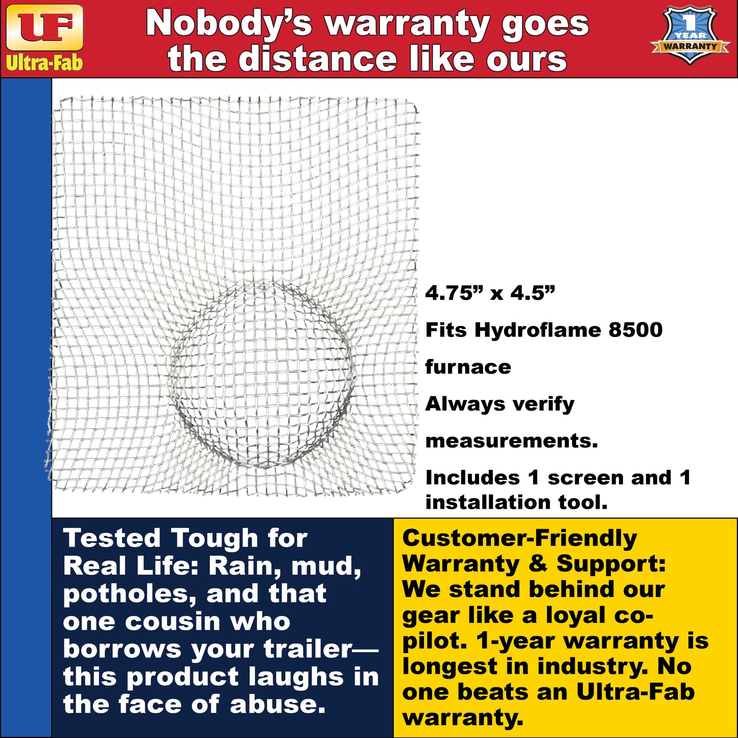 Ultra-Fab Bug Stopper – Fits Hydroflame 8500 Furnaces (53-945120)