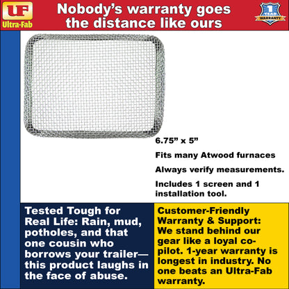 Ultra-Fab Bug Stopper – Fits Atwood Furnaces (53-945150)