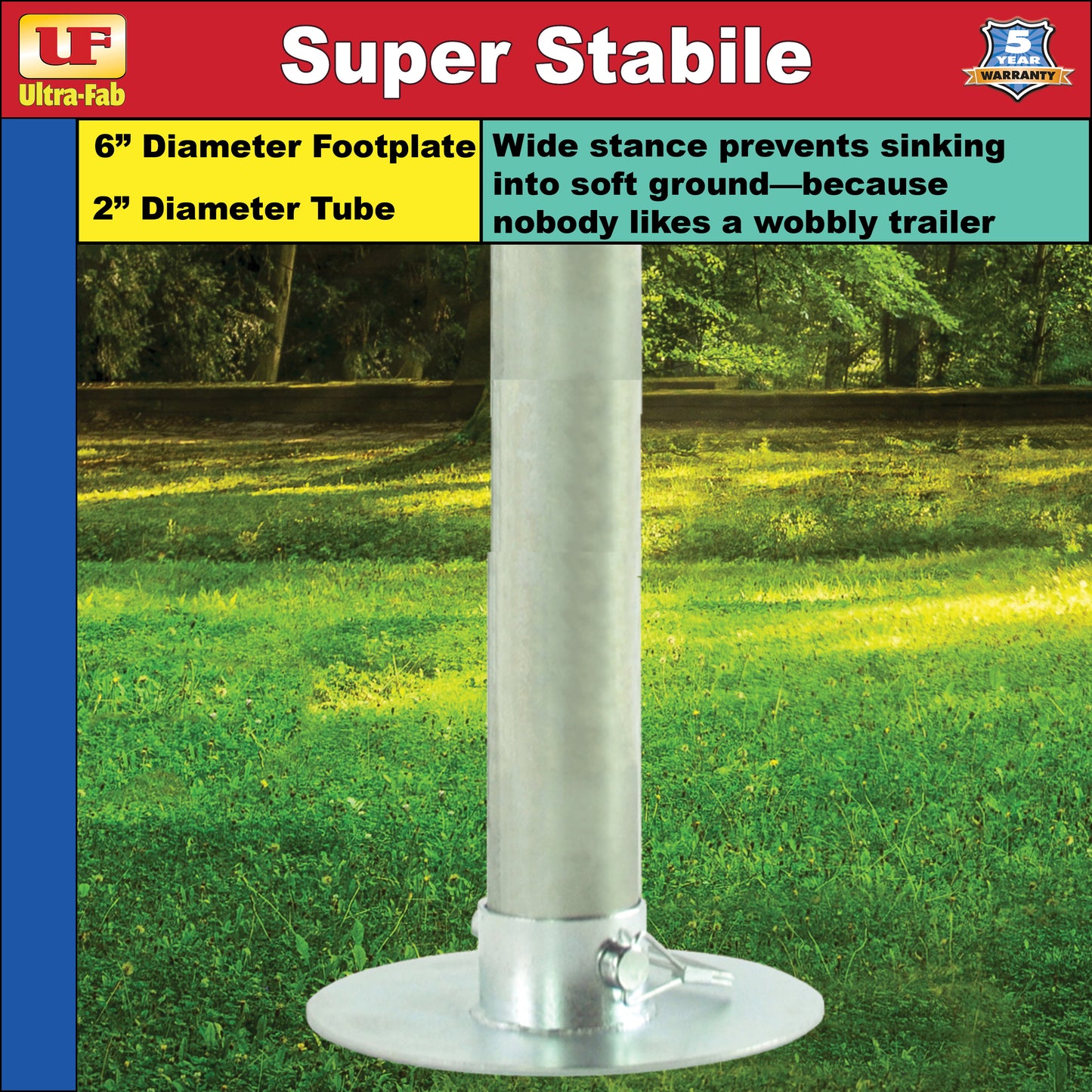 Tongue Jack - Ultra Series 3500 (2” or 2-/14” tube with 7-way connection) 38-944037 (Ultra-Fab Products)