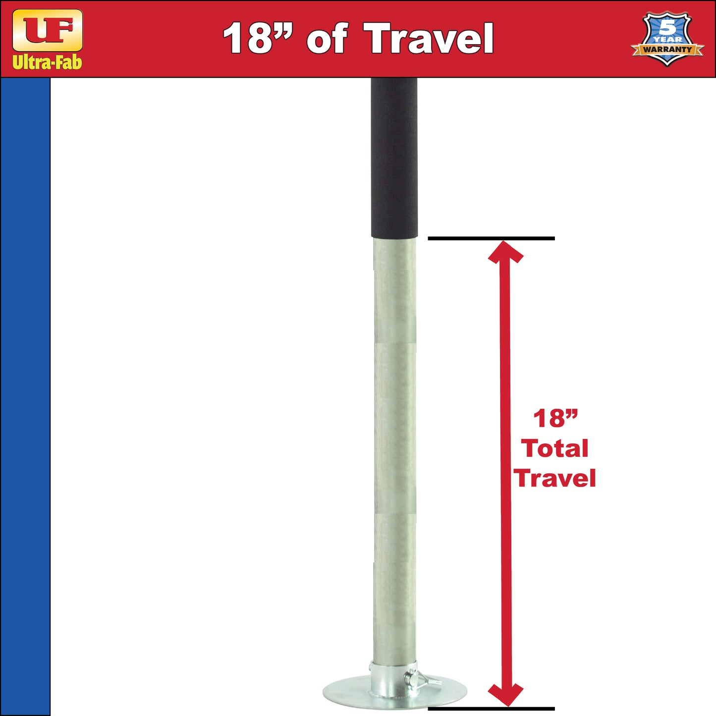Ultra-Fab Ultra Series Electric Tongue Jack – 3,500 lb Capacity (38-944017)
