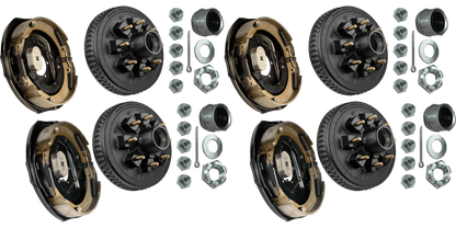Brake & Hub Kit (4 Manual-Adjusting Brakes 12" x 2" AND 4 Loaded Hubs, 12")  7000lb Capacity (48-979612) image 0