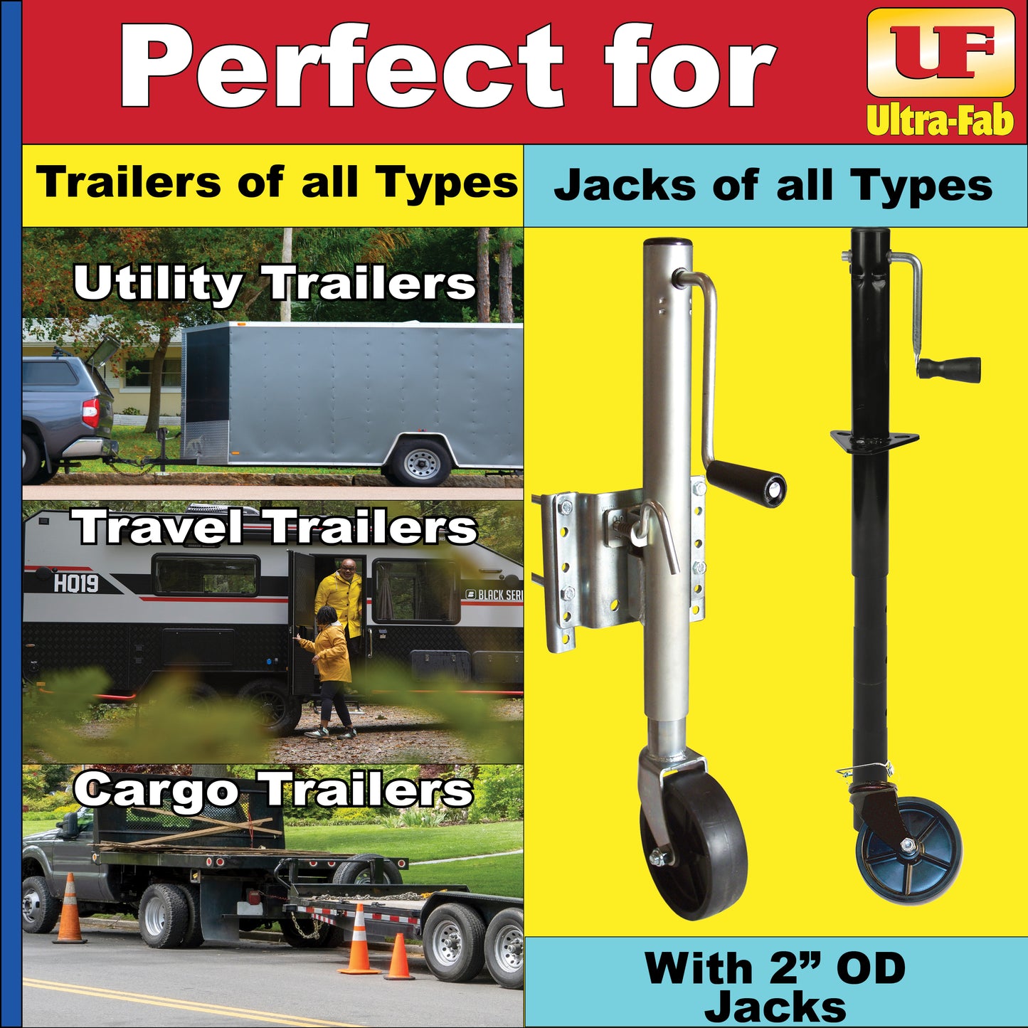 Ultra-Fab Caster Wheel – Fits 2" Tongue Jacks (49-954035)