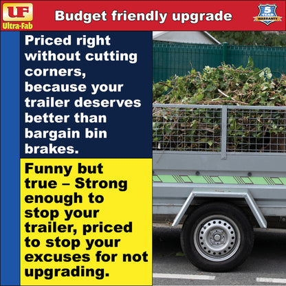 Ultra-Fab Hub & Drum – 7,000 lb, 8 Lug 6.5", 9/16"-18, for 12" Brakes (48-979503)