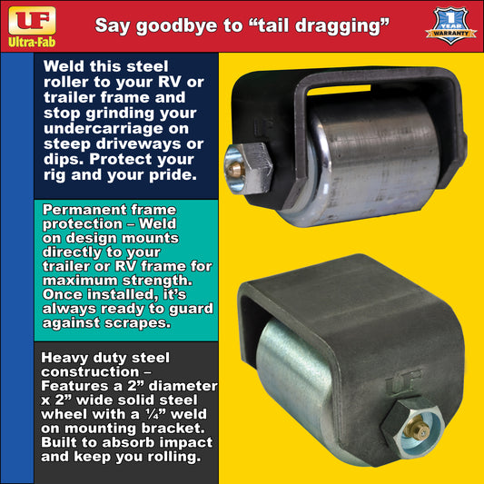 Ultra-Fab Skid Roller – 2.5" W x 3" D, Heavy-Duty RV Frame Protection (48-979023)