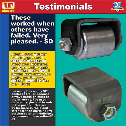 Ultra-Fab Skid Roller – 2" W x 2" D, Heavy-Duty RV Frame Protection (48-979022)