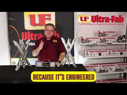 Ultra-Fab Super Grip Chock XL – 2-Pack, Extra-Large RV Wheel Chocks (21-001095)